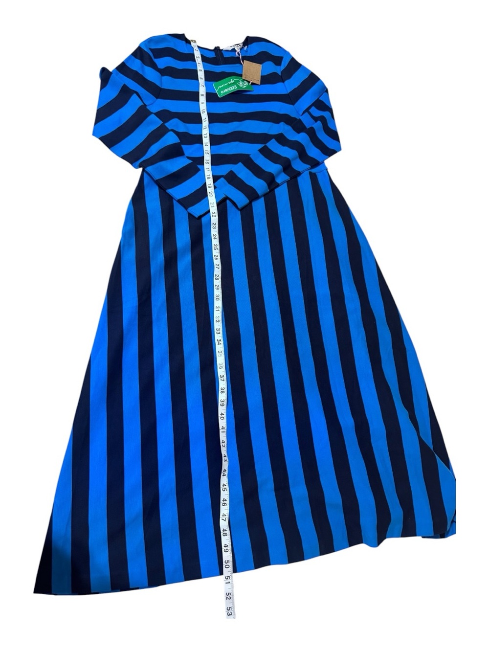 Boden Blue Striped Long Sleeve Maxi Dress - Picture 3 of 6